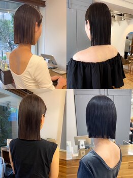 シロ(siro)の写真/【髪質改善ストレート】傷み具合に合わせたケアでツヤ髪に◎根元から毛先までまとまる！#ボブ