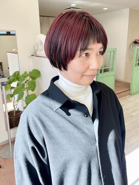 ヴォロンテ(volonte) マッシュショート/ショート/ブリーチ/デザインカラー