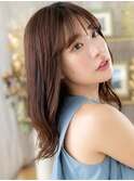 抜け感ミディアムレイヤーカットウェットヘアc7北浦和