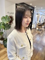 シアン ヘア デザイン(cyan hair design) 【cyan】地毛風透明感カラー