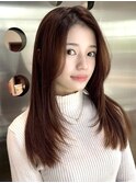 髪質改善/ハイライト/ブリーチ/ベージュ/レイヤーカット/韓国