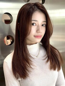 ルージュシー 堀江(RU10C) 髪質改善/ハイライト/ブリーチ/ベージュ/レイヤーカット/韓国