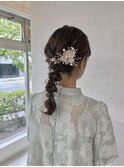 編みおろしヘアアレンジ