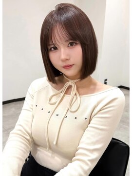 シェイト(ciate) 韓国ヘア ぷつっとボブ ブラウンカラー