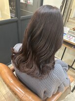 ケア アンド デザイン ココロ(care&design KOKORO) ほんのりピンクブラウン × くるくるカール