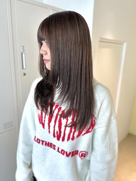 ロジェ(loje) 20代30代40代 ココアベージュ/似合わせカット/ロングレイヤー