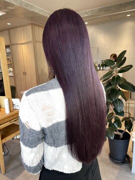 ゼストプラス(ZEST plus) ブリーチでつくるグレープカラー