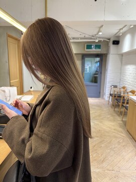 ローレン(LOREN) 透明感髪質改善ベージュダブルカラーミルクティーグレージュ