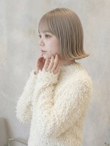 オレロ 国立(olelo) ナチュラルショート/ミルクブラウンダークパープル/ダウンバング