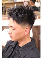 アクセプトザワールドバーバー(Accept the world barber)&nbsp;スパイキーショート×ローフェード