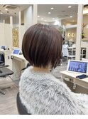 ボブショート/束間/透け感/ミニマル/垢抜け