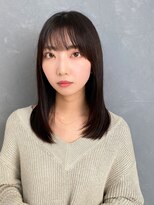 リノア 西梅田 福島(Linoa)&nbsp;西梅田/髪質改善/ダークグレージュ☆清楚ツヤストレートミディ