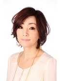 スタイリッシュショートボブ    華やかな軽さがキレイ