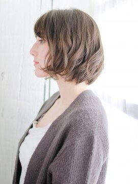 ヘアメイク ナル(hair make nalu) 外ハネニュアンスカールボブ