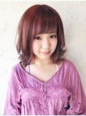 クリスタルピンクxブラウン☆ブリーチなし☆
