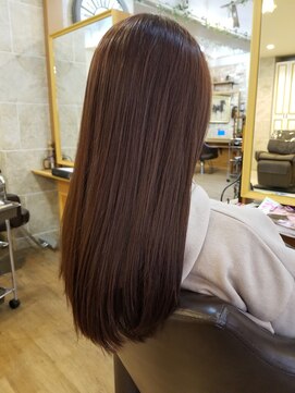 ルークス 中央林間(LOOOKS) ピンクアッシュでツヤ可愛いサラサラロングヘア☆