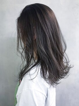 アイティー バイ アルバム 中野店(IT by ALBUM) ダークグレー_ローライトスリークボブ厚めバング_ba280483