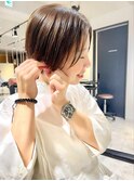 #ハンサムショート #ショートヘア #ミントベージュ