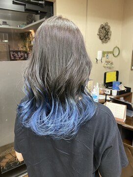 ヘアー アート オクロック(HAIR ART O'CLOCK) ネイビーブルーグラデ