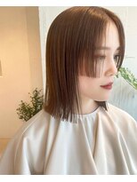 スロウ 代官山(Sraw)&nbsp;外ハネボブ/ペールベージュ[代官山/代官山駅/髪質改善/ショート]