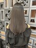《同時施術でも痛ませない圧倒的な艶髪へ》カット＋髪質改善カラー＋縮毛矯正