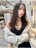韓国風レイヤーカット/前髪カット/美髪エアリーロング髪質改善