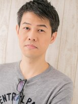 モッズヘア メン 新所沢店(mod's hair men)&nbsp;サイドバングチャコールグレーの似合わせカットb新所沢