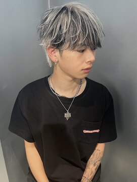 ペレ 梅田(PELE) ダークアッシュ/ニュアンスパーマ/韓国マッシュ/スペインカール