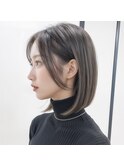 ナチュラルボブ×前下がりボブ×ストレートボブ20代30代40代