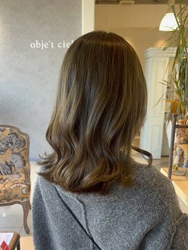 オブジェ シエル(obje't ciel) 【obje't ciel】ミルクティブラウン/レイヤーカット【佐藤早希】