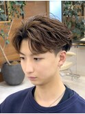 フェザーパーマ/メンズパーマ/アッシュブラウン仙台