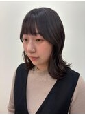 くびれウルフ☆前髪カット黒髪/髪質改善☆外巻き20代～50代