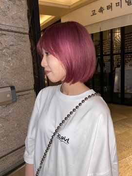 ハピネス 河原町店(Happiness) 四条河原町 ブリーチカラー ピンクベージュ