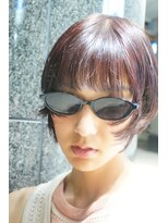 キジ(KIJI) レイヤーボブ/フェイスレイヤー/レッド/レッドブラウン