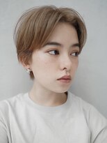 ギークス(GEEKS)&nbsp;【GEEKS渋谷】ハンサムショート/襟足短め/ミルクベージュ/冬ヘア