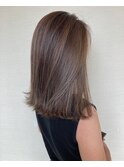 ミディアム/ハイライト/20代30代40代/