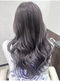 パープルラベンダーイルミナカラーレイヤーカット20代30代堺東