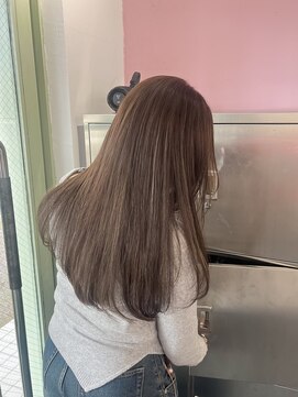 ツイ 新潟駅南けやき通り(tui) ヘーゼルベージュ/ブリーチなしダブルカラー/透明感カラー