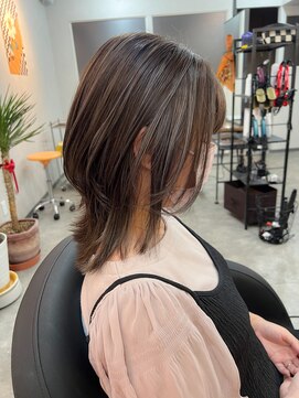 ナジック(749) コントラストハイライト×レイヤーで立体感たっぷり大人ヘア♪