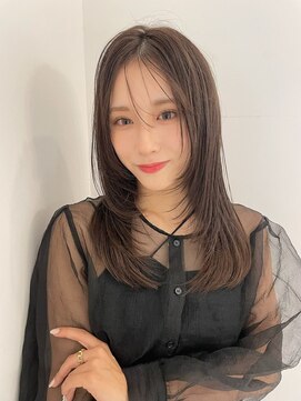 レイラバイアフロート 吉祥寺(Lila by afloat) 2wayバング/顔まわりレイヤー/レイヤーカット/グレージュ