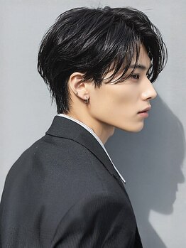 アンド アノン(and anon)の写真/ツイストスパイラル/波巻きパーマ/ニュアンスパーマが人気な春日原美容室*メンズカット/眉毛カットもお任せ