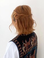 アエル 宝塚南口駅前店(aeru)&nbsp;ねじりハーフアップボブ【宝塚南口駅前駅】