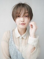 ギークス(GEEKS)&nbsp;【GEEKS渋谷】オリーブグレージュ/夏ヘア/丸みショートボブ/小顔