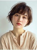 イメチェン/ピンクベージュ/アンブレラカラー/前髪/表参道