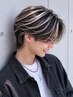 メンズカット＋メッシュキャップカラー　￥12900
