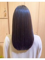 リエットヘアー 西尾市杢左店(Lie-et. hair)&nbsp;後ろ姿まで上品に。自然な艶のストレート｜西尾市 髪質改善