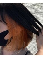 アーサス ヘアー デザイン 鎌ヶ谷駅前店(Ursus hair Design by HEADLIGHT)&nbsp;オレンジカラー×ボブ『川口真緒』Instagram→@mao.kawa