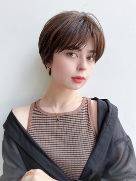 トルネード(TORNADO) 大人ショートヘア 前髪あり マッシュ 丸み ひし形丸顔面長 K0828