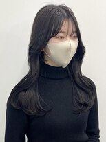 ネオリーブ クーロ(Neolive curro)&nbsp;韓国前髪顔まわり×艶グレージュ【縮毛矯正】