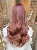 10代20代【髪質改善カラー】ハイトーンピンクベージュ